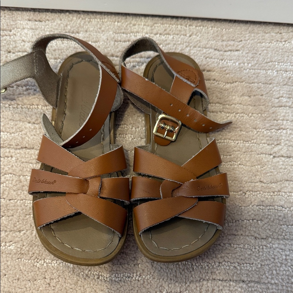 Brown Leather Saltwater sandals